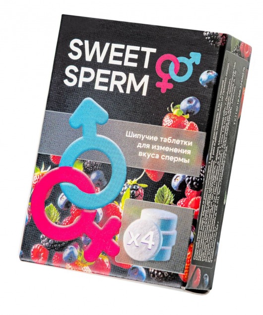 Шипучие таблетки для мужчин Sweet Sperm для изменения вкуса спермы (4 шт. по 0,5 гр.) - Капиталпродукт - купить с доставкой в Нижнем Тагиле