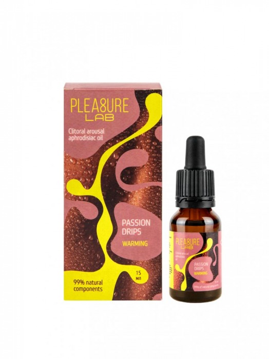 Капли с согревающим эффектом Passion Drips Warming - 15 мл. - Pleasure Lab - купить с доставкой в Нижнем Тагиле