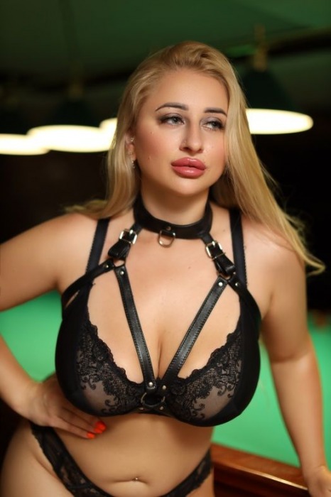 Черная кожаная сбруя с ошейником plus size из нежной кожи - БДСМ Арсенал - купить с доставкой в Нижнем Тагиле