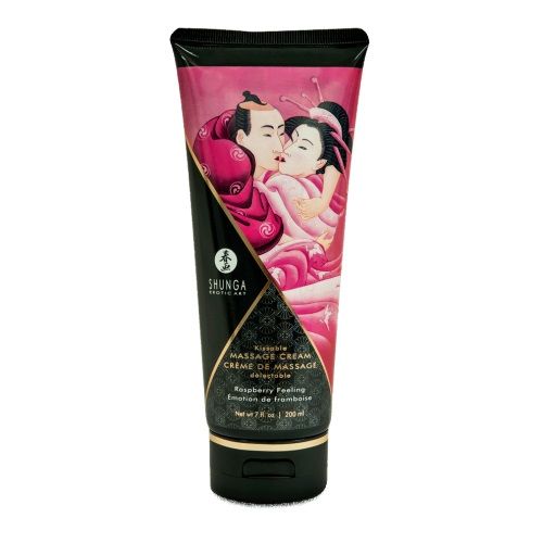 Массажный крем для тела с ароматом малины Raspberry feeling - 200 мл. - Shunga - купить с доставкой в Нижнем Тагиле
