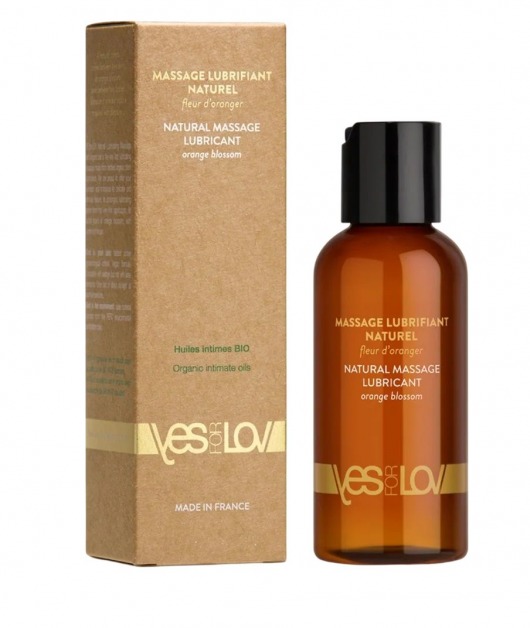 Натуральная массажная смазка Natural Lubricant Orange Blossom - 100 мл. - YESforLOV - купить с доставкой в Нижнем Тагиле