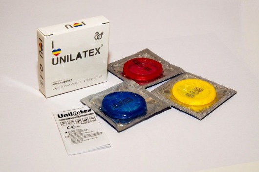 Разноцветные ароматизированные презервативы Unilatex Multifruits - 3 шт. - Unilatex - купить с доставкой в Нижнем Тагиле