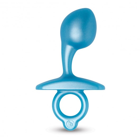 Голубая анальная пробка для массажа простаты Bulb Silicone Prostate Plug - 10,7 см. - b-Vibe - в Нижнем Тагиле купить с доставкой