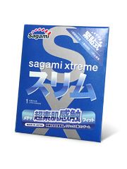 Презерватив Sagami Xtreme FEEL FIT 3D - 1 шт. - Sagami - купить с доставкой в Нижнем Тагиле
