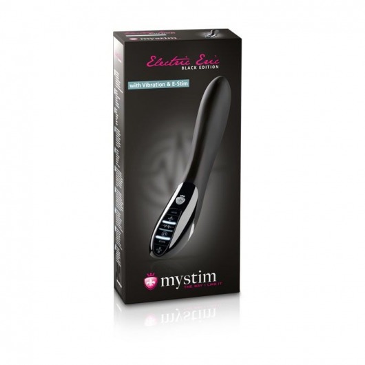 Черный вибратор с миостимуляцией Mystim Electric Eric Black Edition - 27 см. - MyStim - купить с доставкой в Нижнем Тагиле