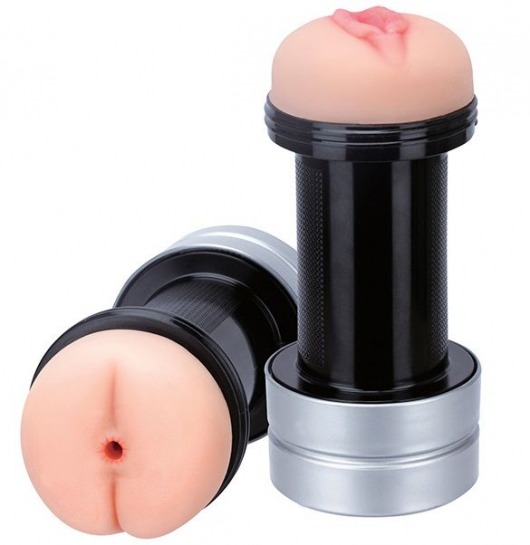 Мастурбатор 2-в-1 REALSTUFF 2 IN 1 HUMMER ANUS   VAGINA: вагина и анус - Dream Toys - в Нижнем Тагиле купить с доставкой