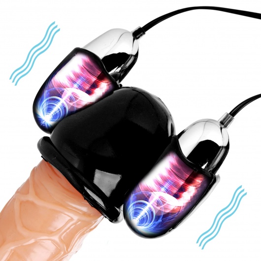 Черная стимулирующая насадка для головки полового члена Multi Speed Vibrating Penis Head Teaser - XR Brands - в Нижнем Тагиле купить с доставкой