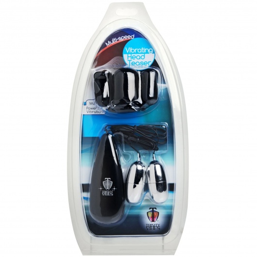 Черная стимулирующая насадка для головки полового члена Multi Speed Vibrating Penis Head Teaser - XR Brands - в Нижнем Тагиле купить с доставкой