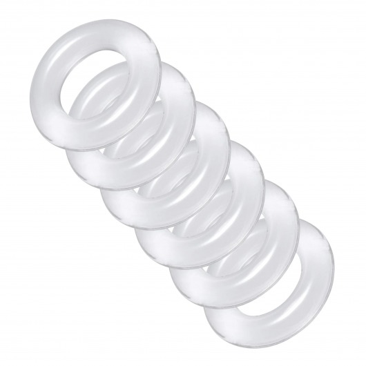 Комплект из 6 прозрачных эрекционных колец Ring Master Custom Ball Stretcher Kit - XR Brands - в Нижнем Тагиле купить с доставкой