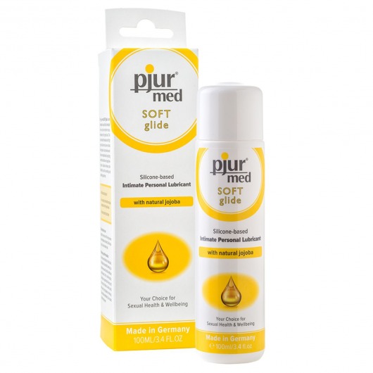 Силиконовый лубрикант с жожоба pjur MED Soft glide - 100 мл. - Pjur - купить с доставкой в Нижнем Тагиле