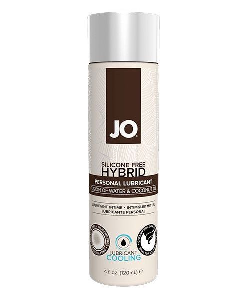 Водно-масляный лубрикант с охлаждающим эффектом JO Silicon free Hybrid Lubricant COOLING - 120 мл. - System JO - купить с доставкой в Нижнем Тагиле