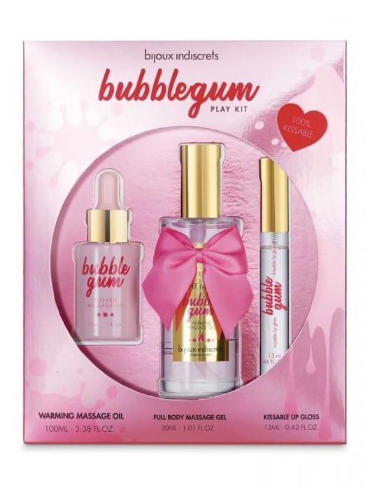 Набор средств для массажа и ласк Bubblegum Play Kit - Bijoux Indiscrets - купить с доставкой в Нижнем Тагиле
