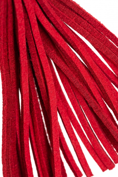 Зажимы на соски «Вилки» с красными кисточками из замши - Pecado - купить с доставкой в Нижнем Тагиле