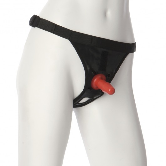 Трусики со штырьком для фиксации насадок Ultra Harness with Plug - Doc Johnson - купить с доставкой в Нижнем Тагиле