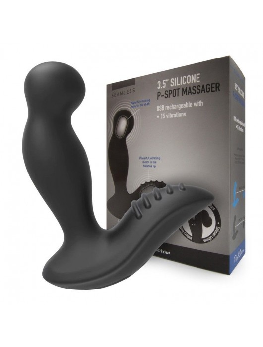 Черный вибромассажер простаты 3,5’’ P-spot Massager - 12,5 см. - Erokay - в Нижнем Тагиле купить с доставкой