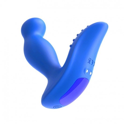 Синий вибромассажер простаты 3,5’’ Remote Control P-spot Massager - 12,5 см. - Erokay - в Нижнем Тагиле купить с доставкой
