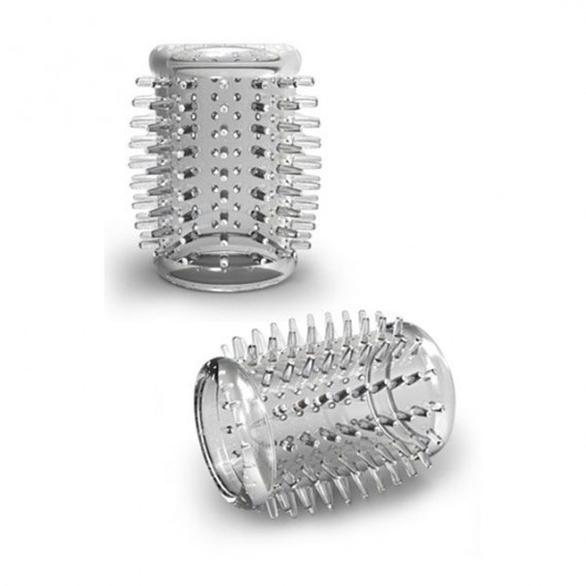 Прозрачная насадка с шипами STAY HARD COCK SLEEVE 01 CLEAR - Blush Novelties - в Нижнем Тагиле купить с доставкой