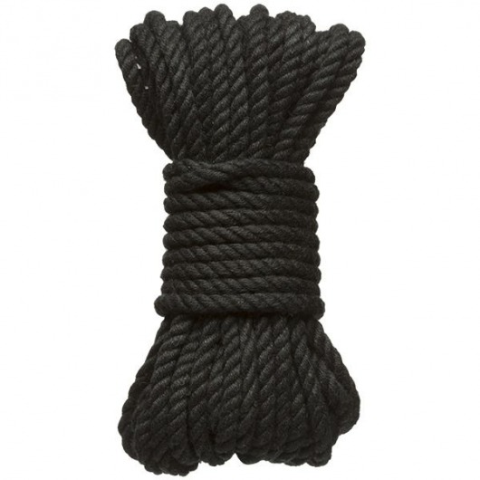 Черная верёвка для связывания и фиксации Bind Tie - 9,14 м. - Doc Johnson - купить с доставкой в Нижнем Тагиле