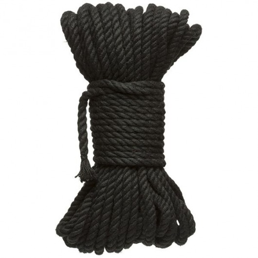 Черная верёвка для связывания и фиксации Bind Tie - 15,24 м. - Doc Johnson - купить с доставкой в Нижнем Тагиле