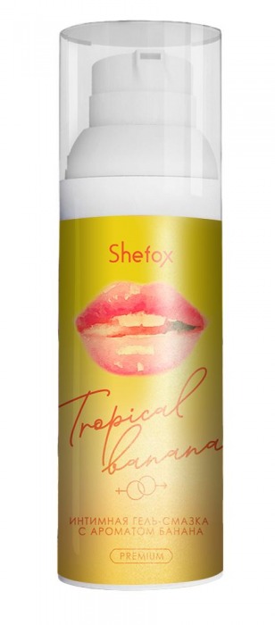 Интимная гель-смазка Shefox Premium «Тропический банан» - 50 мл. - Shefox - купить с доставкой в Нижнем Тагиле