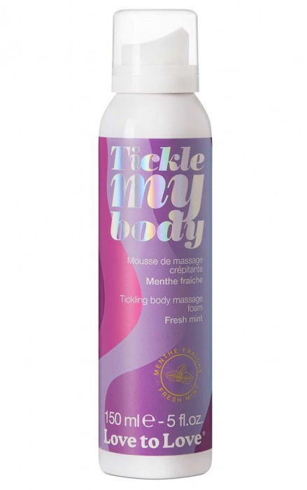 Массажная хрустящая пенка Tickle My Body Fresh Mint с ароматом мяты - 150 мл. - Love to Love - купить с доставкой в Нижнем Тагиле