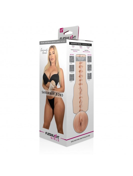 Мастурбатор-вагина Fleshlight Girls - Savannah Bond From Australia With Love - Fleshlight - в Нижнем Тагиле купить с доставкой
