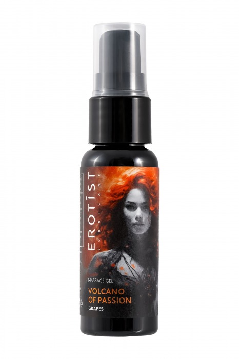 Гель с эффектом вибрации Volcano Of Passion со вкусом винограда - 25 мл. - Erotist Lubricants - купить с доставкой в Нижнем Тагиле