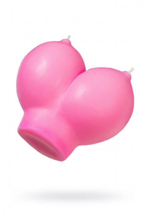 Розовая свеча «Сиськи» - 150 гр. - Pecado - купить с доставкой в Нижнем Тагиле