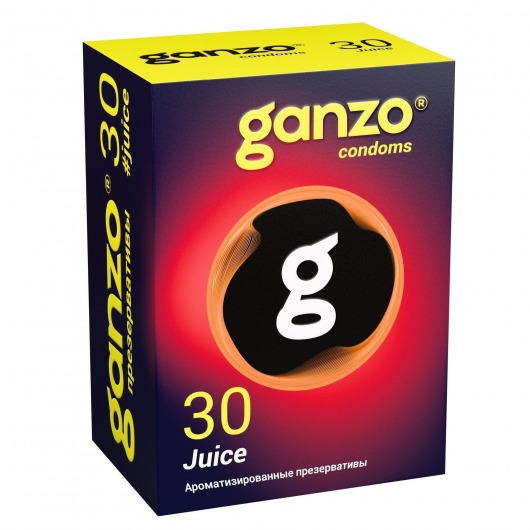 Ароматизированные презервативы Ganzo Juice - 30 шт. - Ganzo - купить с доставкой в Нижнем Тагиле