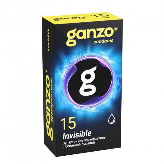 Супертонкие презервативы Ganzo Invisible - 15 шт. - Ganzo - купить с доставкой в Нижнем Тагиле
