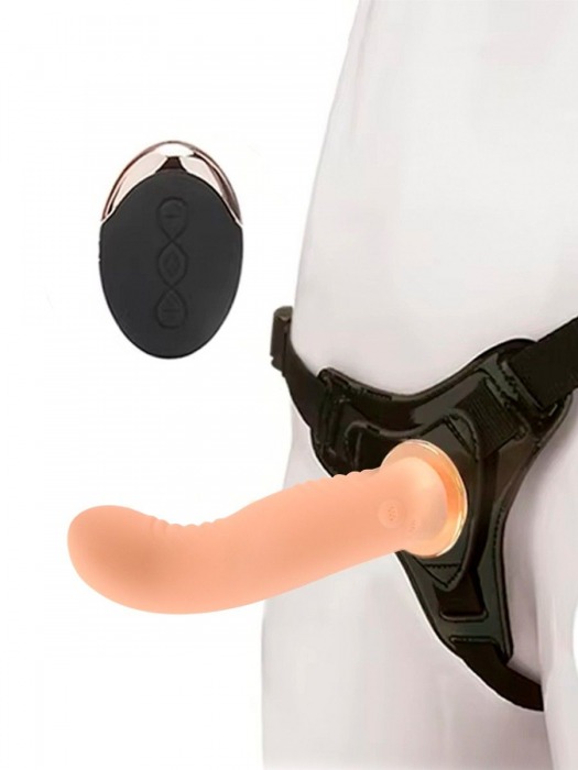 Женский вибрострапон со съемной насадкой и пультом ДУ - Erokay - купить с доставкой в Нижнем Тагиле