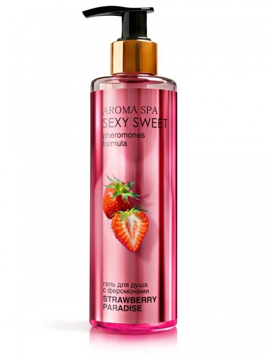 Гель для душа с феромонами и ароматом клубники Strawberry Paradise - 200 мл. -  - Магазин феромонов в Нижнем Тагиле