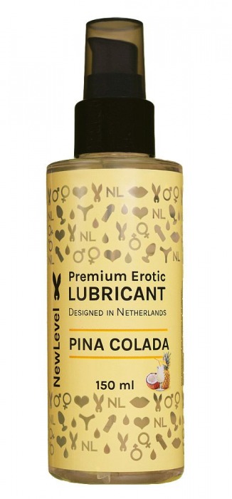 Ароматизированный лубрикант на водной основе NewLevel Pina Colada - 150 мл. - NewLevel - купить с доставкой в Нижнем Тагиле