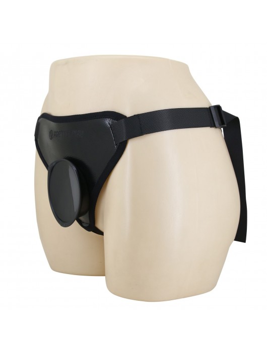 Черные трусики харнесс с платформой Caludio I - Baile - купить с доставкой в Нижнем Тагиле