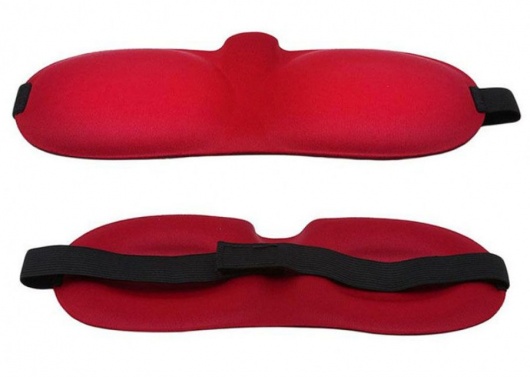 Красная глухая маска на резинке - Sitabella - купить с доставкой в Нижнем Тагиле