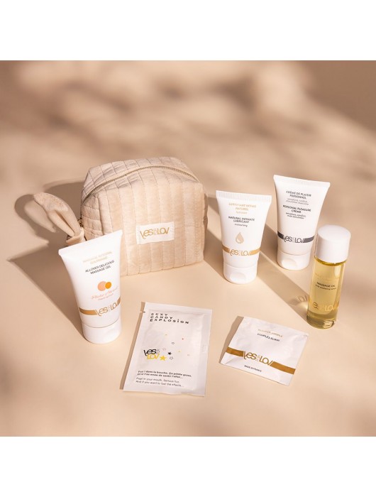 Набор YESforLOV La Trousse Enchantée в бежевой косметичке - YESforLOV - купить с доставкой в Нижнем Тагиле