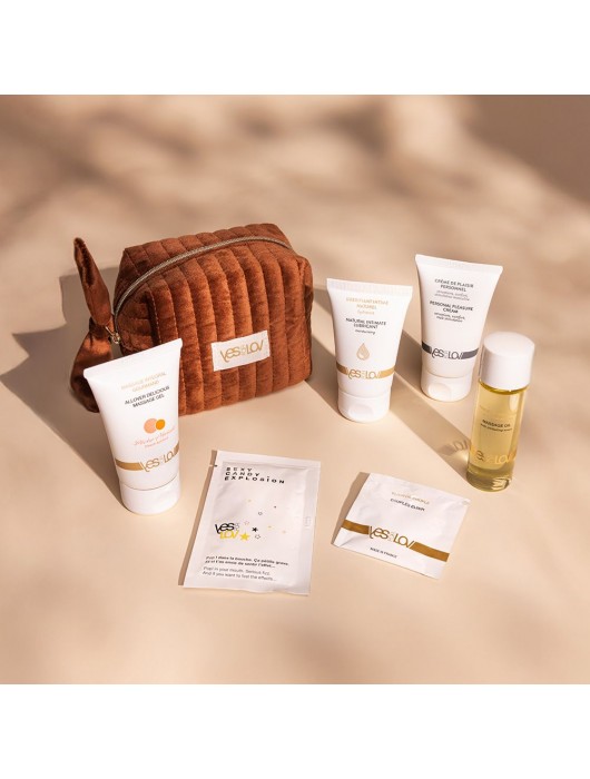 Набор YESforLOV La Trousse Enchantée в коричневой косметичке - YESforLOV - купить с доставкой в Нижнем Тагиле