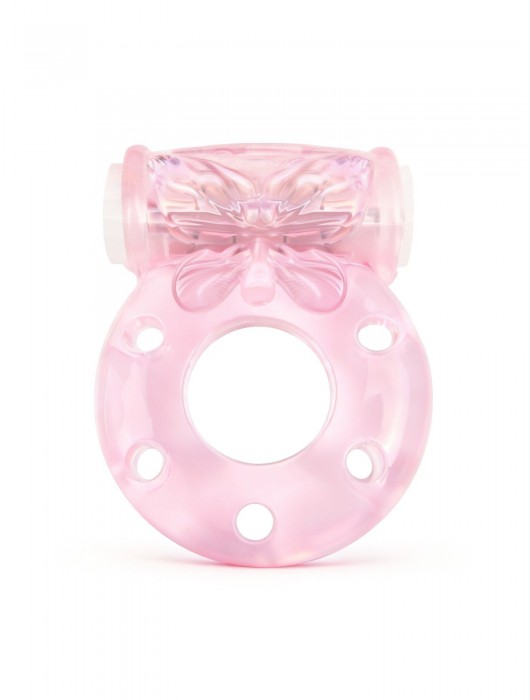 Розовое эрекционное виброкольцо с бабочкой - 1137 - в Нижнем Тагиле купить с доставкой