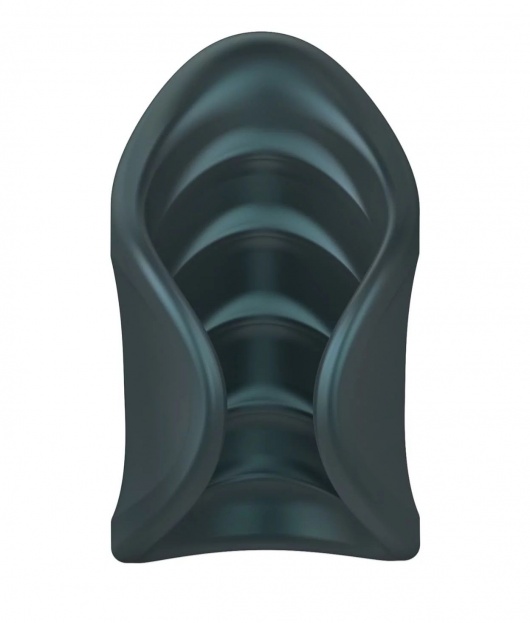 Серый сквозной мастурбатор с вибрацией Manwan Starter - Manwan - в Нижнем Тагиле купить с доставкой