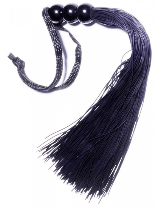 Черная силиконовая плетка - 25,4 см. - Boys of Toys - купить с доставкой в Нижнем Тагиле