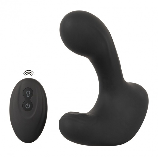 Черная анальная вибропробка с функцией расширения RC Butt Plug with 3 functions - Orion - в Нижнем Тагиле купить с доставкой