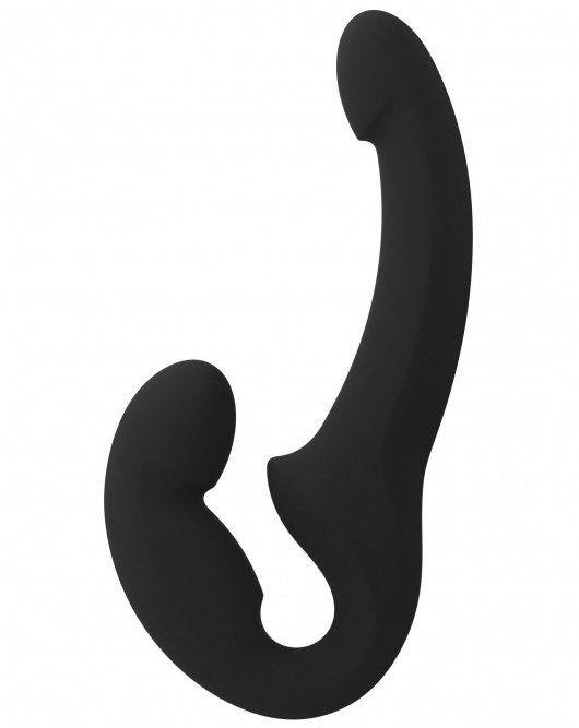 Черный безремневой страпон Share Lite - Fun Factory - купить с доставкой в Нижнем Тагиле