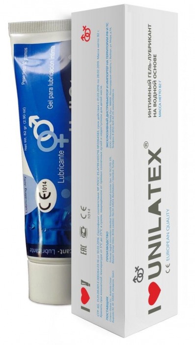 Лубрикант на водной основе Unilatex Gel - 80 мл. - Unilatex - купить с доставкой в Нижнем Тагиле
