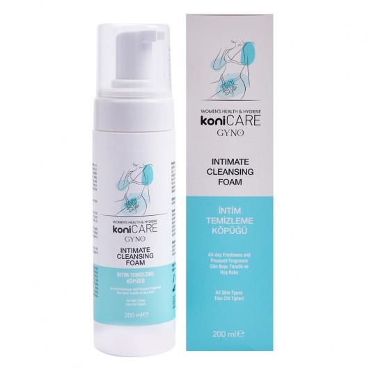 Пенка для интимной гигиены Konicare Gyno Intimate Cleasing Foam - 200 мл. - JoyDrops - купить с доставкой в Нижнем Тагиле