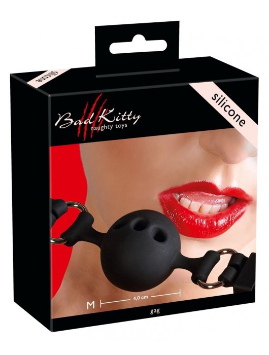 Средний силиконовый кляп-шар на регулируемых ремешках - Orion - купить с доставкой в Нижнем Тагиле