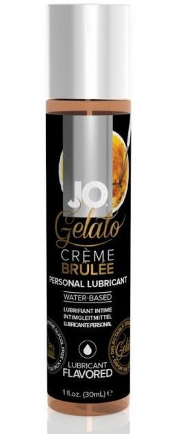 Лубрикант с ароматом крем-брюле JO GELATO CREME BRULEE - 30 мл. - System JO - купить с доставкой в Нижнем Тагиле