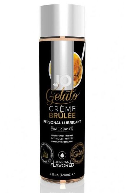 Лубрикант с ароматом крем-брюле JO GELATO CREME BRULEE - 120 мл. - System JO - купить с доставкой в Нижнем Тагиле