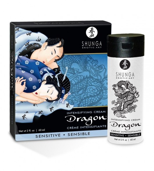 Интимный мужской крем SHUNGA DRAGON SENSITIVE - 60 мл. - Shunga - купить с доставкой в Нижнем Тагиле