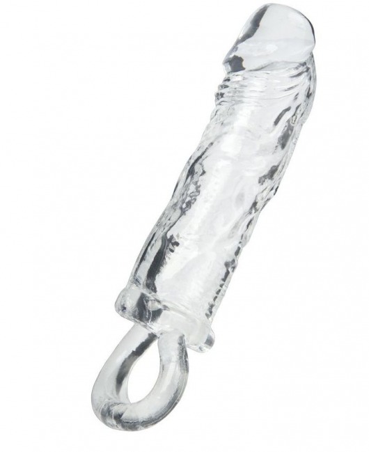 Прозрачная насадка с петлёй для фиксации - 14 см. - ToyFa - в Нижнем Тагиле купить с доставкой