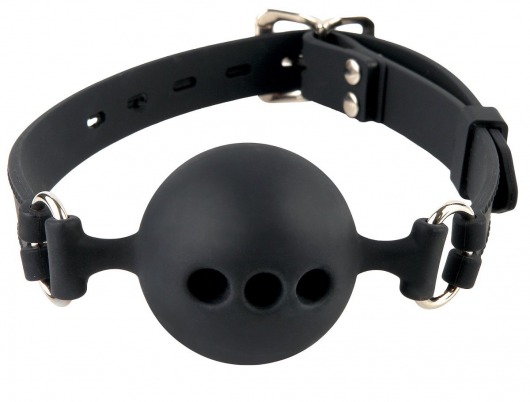 Силиконовый кляп-шар с отверстиями для дыхания Silicone Breathable Ball Gag Small - Pipedream - купить с доставкой в Нижнем Тагиле